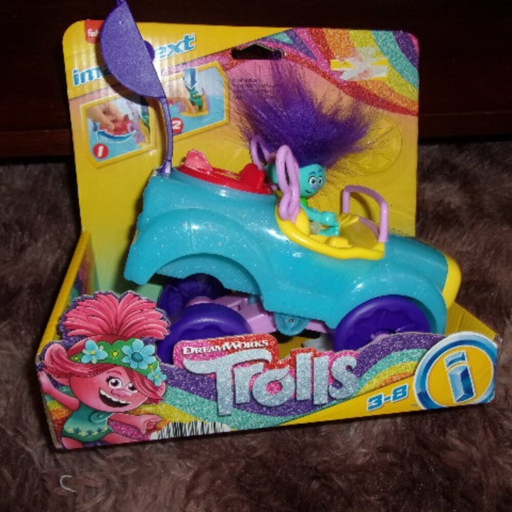 Fisher-Price Imaginext DreamWorks Trolls Toys Branch's Buggy New
